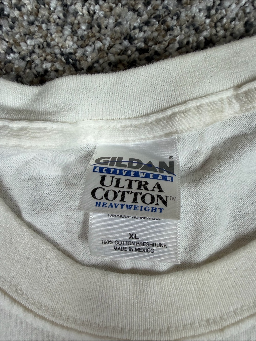 Gildan White Short-Sleeve Oldometer Graphic Tee with Black & Purple Accents - Picture 4 of 7